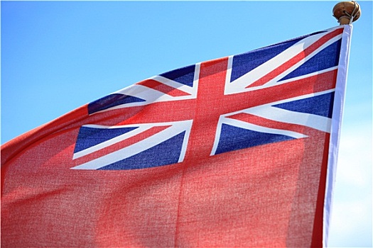 英国,红色,旗帜,蓝天