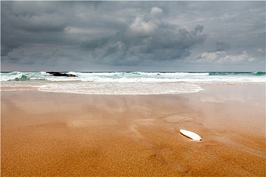 著名,海滩,卡斯卡伊斯,靠近,里斯本,葡萄牙
