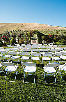 座椅,放置,婚礼,加利福尼亚,美国