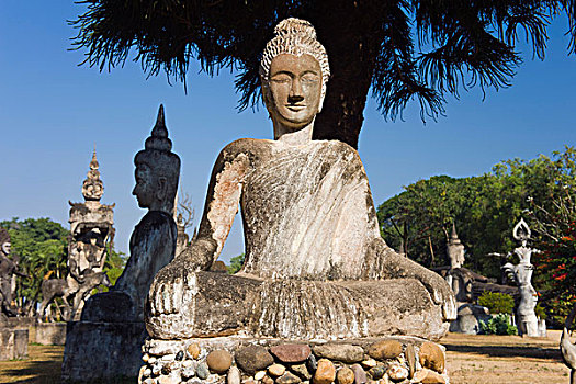佛像,万象,老挝,印度支那,亚洲