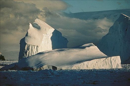 冰山,海峡,南极