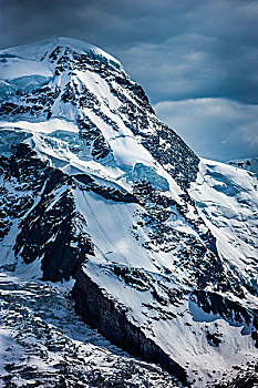 积雪,山顶,阿尔卑斯山,策马特峰,瑞士