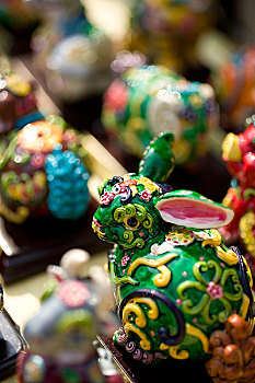 北京春节庙会上卖的民间工艺品