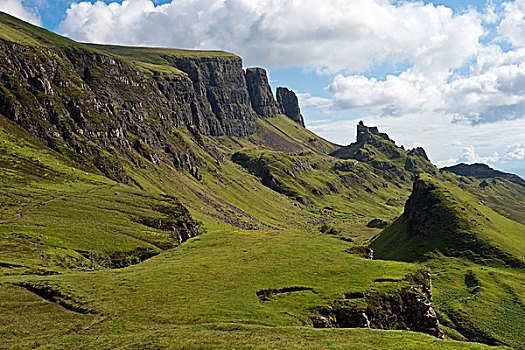 岩石,风景,山脊,斯凯岛,内赫布里底群岛,苏格兰,英国,欧洲