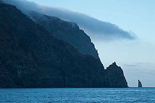 悬崖,小,海蚀柱,瓜达卢佩岛,墨西哥