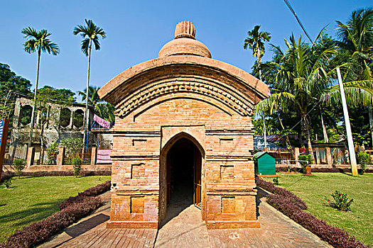 庙宇,乌代浦尔,东北方,印度,亚洲