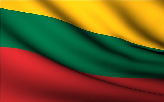 飞,旗帜,立陶宛,国家,收集