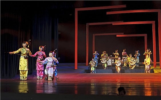 中国人,传统,民俗,器具,音乐会,表演