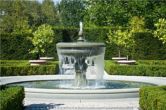 喷泉,花园,风格,文艺复兴
