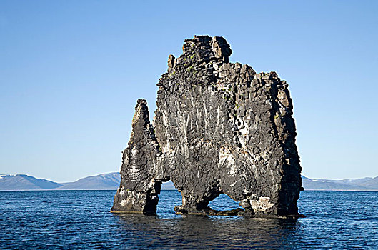 惊人,玄武岩,石头,海洋,东海岸,半岛,冰岛,欧洲