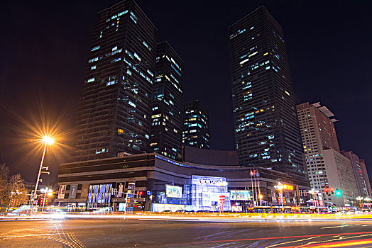 乌鲁木齐时代广场夜景