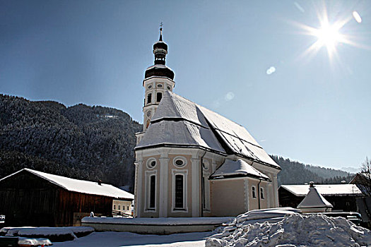 教堂,泽哈尔,上巴伐利亚,德国,欧洲