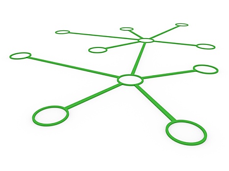 网络,绿色