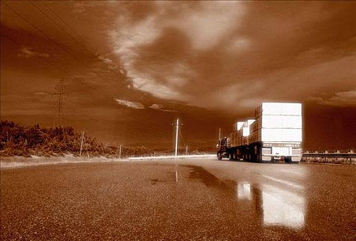 卡车,公路,安大略省,加拿大