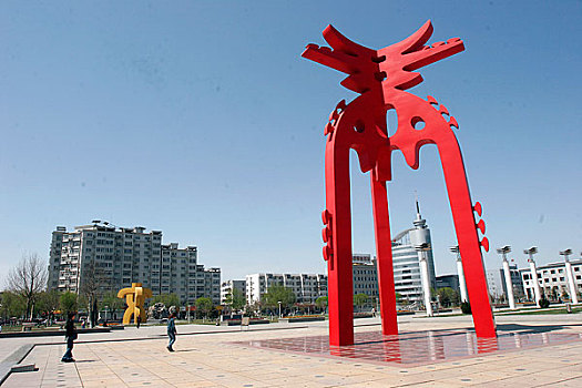 天津杨柳青街头雕塑