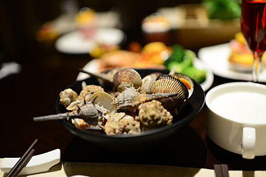 中国餐厅自助餐海鲜拼盘系列