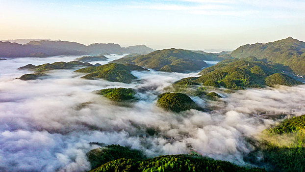 武陵山区清晨美景