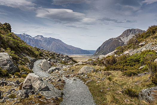 风景,库克山国家公园,新西兰