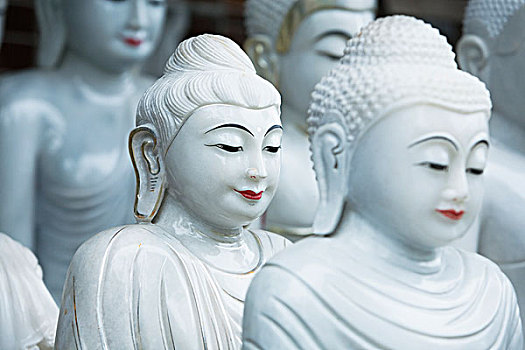 白色,大理石,佛像,出售,仰光,分开,缅甸