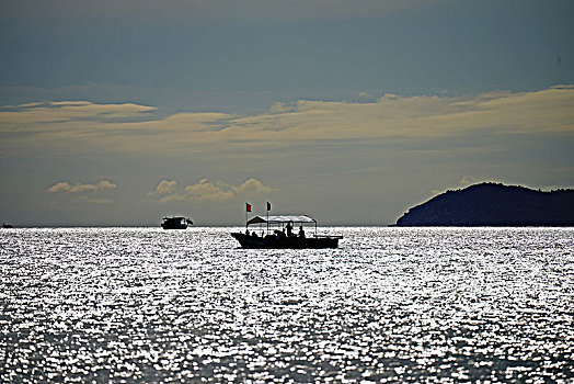 海滨,沙滩,三亚湾