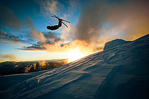奥地利,提洛尔,滑雪,跳跃