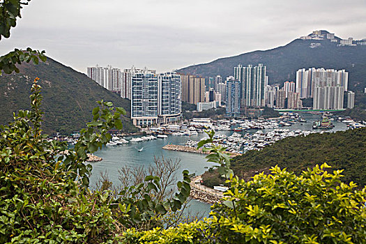 香港,建筑,大楼,特色,富人,繁华,水泥森林,摩天大厦,拥挤,高密度,压力,孤岛,岛屿,海湾,游船,中国