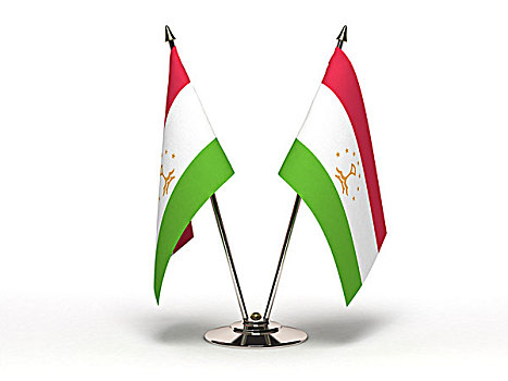 微型,旗帜,塔吉克斯坦,隔绝