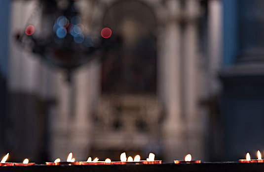 燃烧,蜡烛,大教堂,圣马利亚,行礼,威尼斯,吊灯,背景