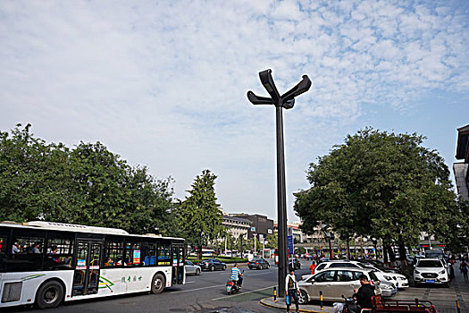 西安古城街景