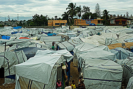 haiti,port,au,prince,living,in,camps