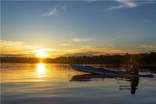 亚马逊河,日落,导游