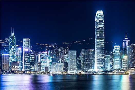 香港,地标,夜晚