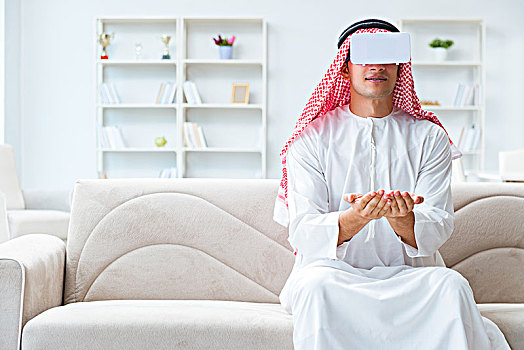 阿拉伯人,虚拟现实,眼镜
