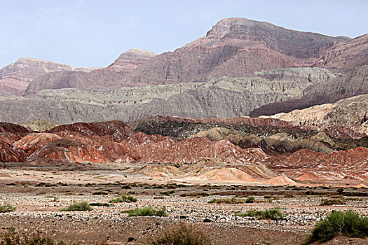 伽师县西克尔大峡谷,勒亚依力塔格山化石沟