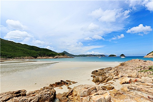 海滩,香港