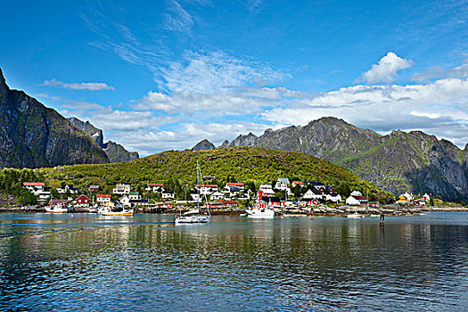 瑞恩,乡村,罗弗敦群岛,挪威北部,挪威,斯堪的纳维亚,欧洲