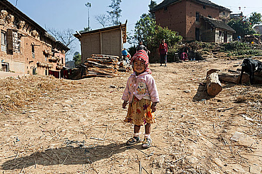 尼泊尔人,女孩,尼泊尔,亚洲