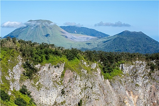 火山口,火山,苏拉威西岛,印度尼西亚