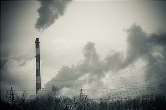 脏,烟,污染,化学品,工厂