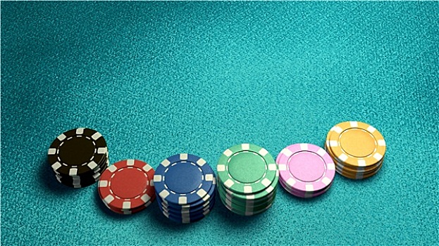 赌场,筹码,赌博,蓝色,桌子