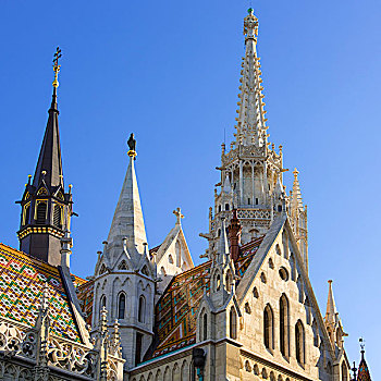 马提亚斯教堂,塔,布达佩斯,匈牙利,欧洲