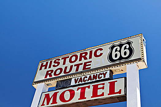 广告牌,标识,展示,66号公路,汽车旅馆,新墨西哥