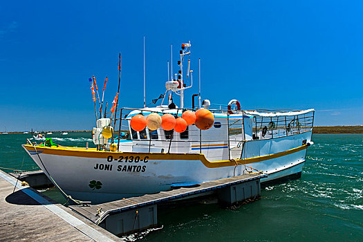 渔船,港口,阿尔加维,葡萄牙,欧洲