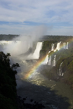 巴西,伊瓜苏,国家公园,伊瓜苏瀑布,阿根廷,彩虹