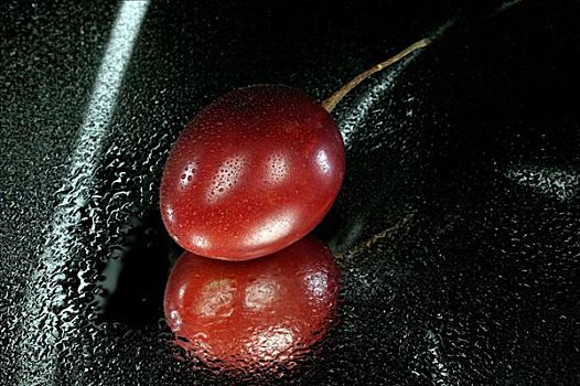 红色,水果,黑色背景,背景