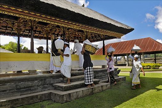 供品,庙宇,巴厘岛,印度尼西亚