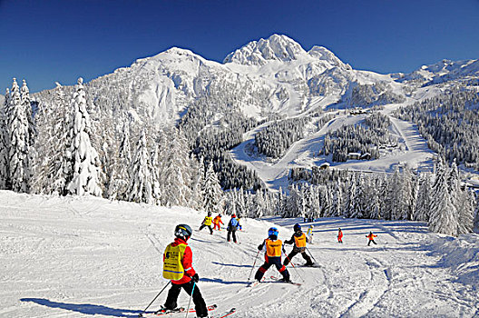 滑雪,多,卡林西亚,奥地利,欧洲