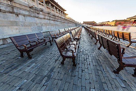 北京故宫休息座椅