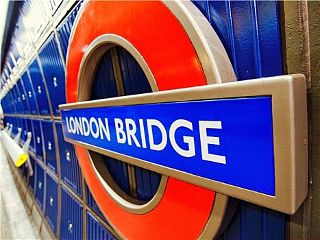 伦敦桥,地铁,标识,伦敦