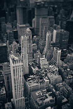 纽约,摩天大楼,屋顶,风景